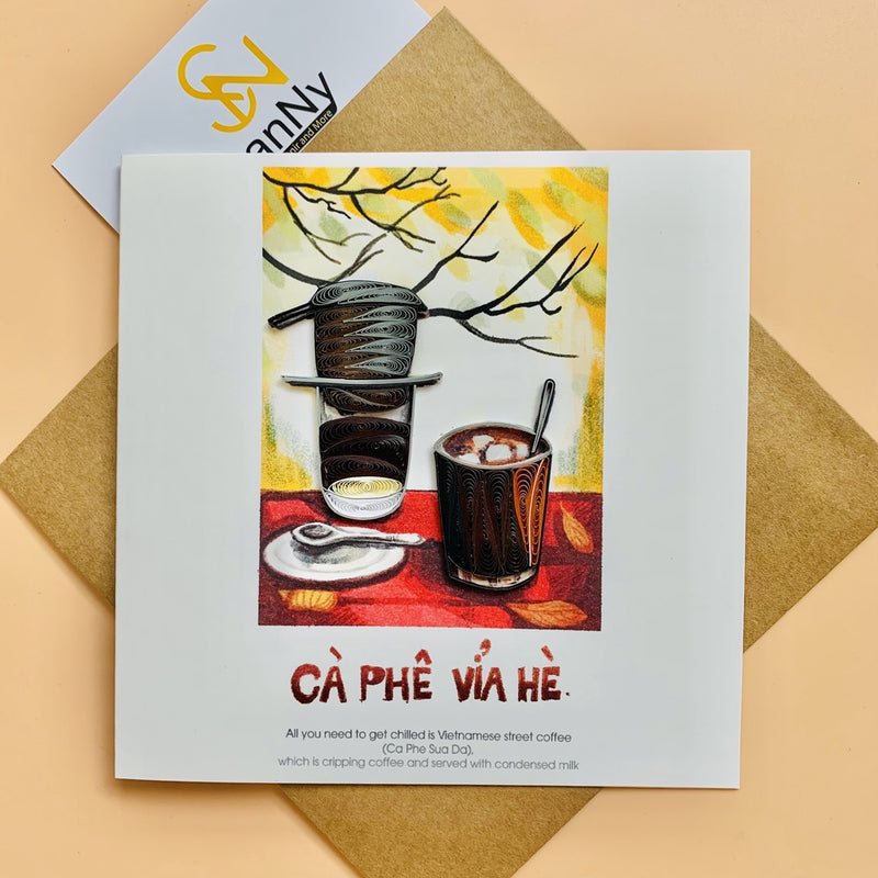 Thiệp Quilling Card giấy xoắn phong cảnh Việt Nam