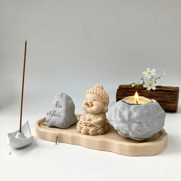 Bộ Trang Trí Thiền Tịnh Mini – An Nhiên Giữa Đời Thường