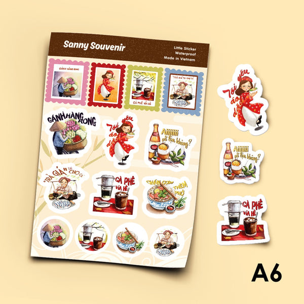 Sticker hình ảnh lưu niệm Việt Nam