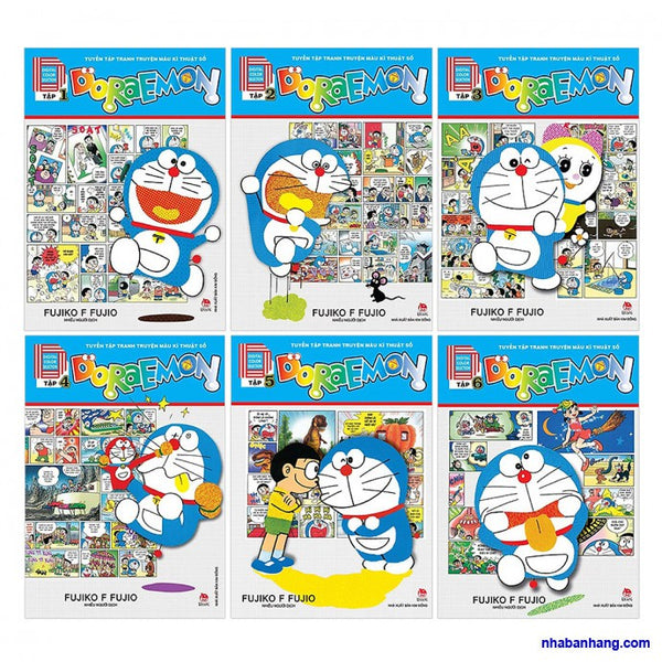Truyện tranh Doraemon tranh truyện màu Kĩ thuật số - Trọn bộ 6 tập - NXB Kim Đồng