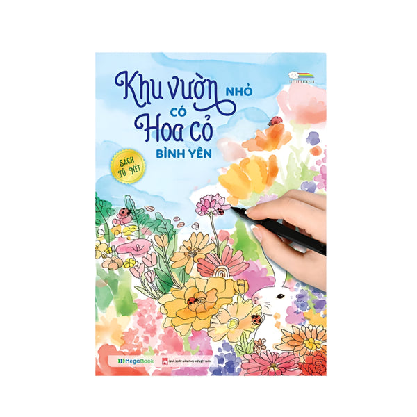 Sách tô nét Khu vườn nhỏ có hoa cỏ bình yên