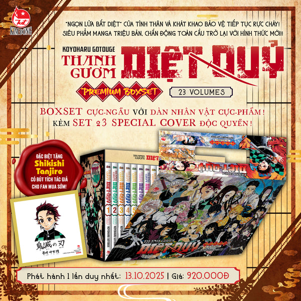 Premium Boxset Thanh Gươm Diệt Quỷ - Kimetsu No Yaiba (Hộp 23 Tập)
