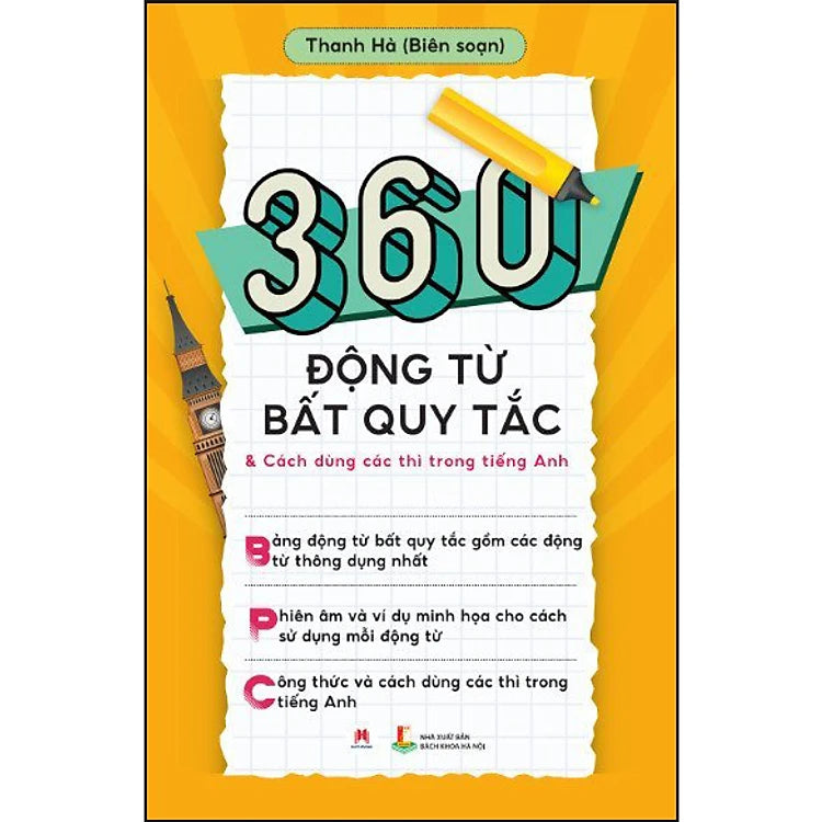 360 Động từ bất quy tắc & Cách dùng các thì trong tiếng Anh