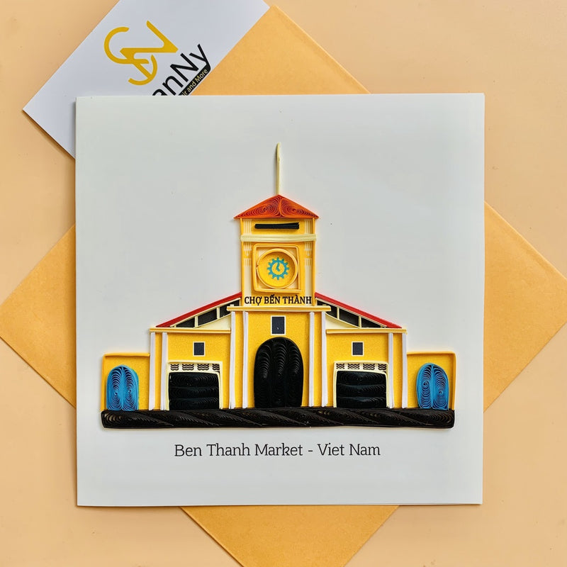 Thiệp Quilling Card giấy xoắn phong cảnh Việt Nam
