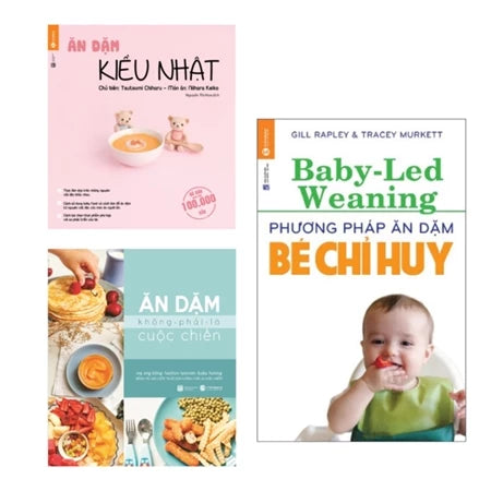 Combo 3 cuốn: Ăn Dặm Kiểu Nhật + Ăn Dặm Không Phải Cuộc Chiến + Ăn Dặm Bé Chỉ Huy
