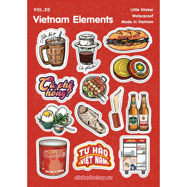 Sticker hình ảnh lưu niệm Việt Nam