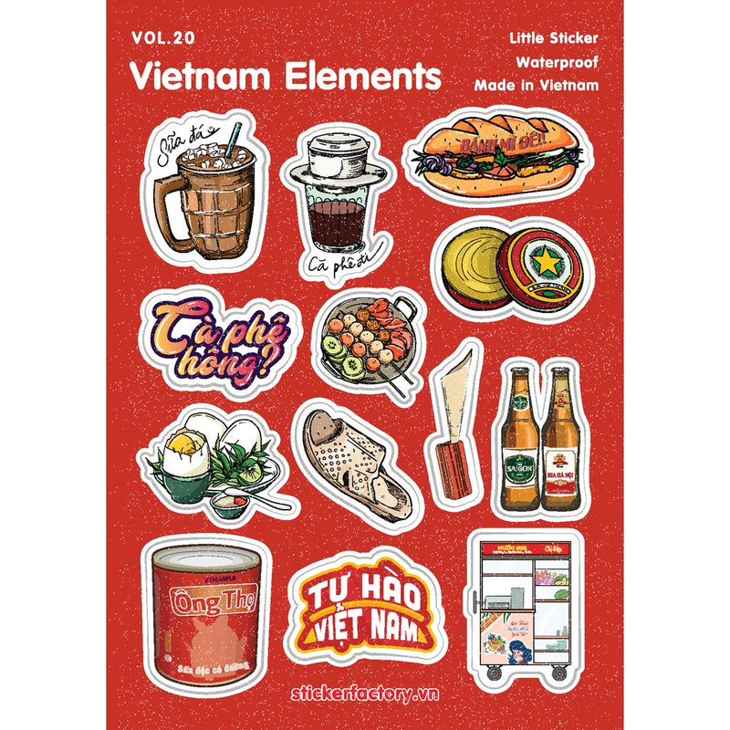 Sticker hình ảnh lưu niệm Việt Nam