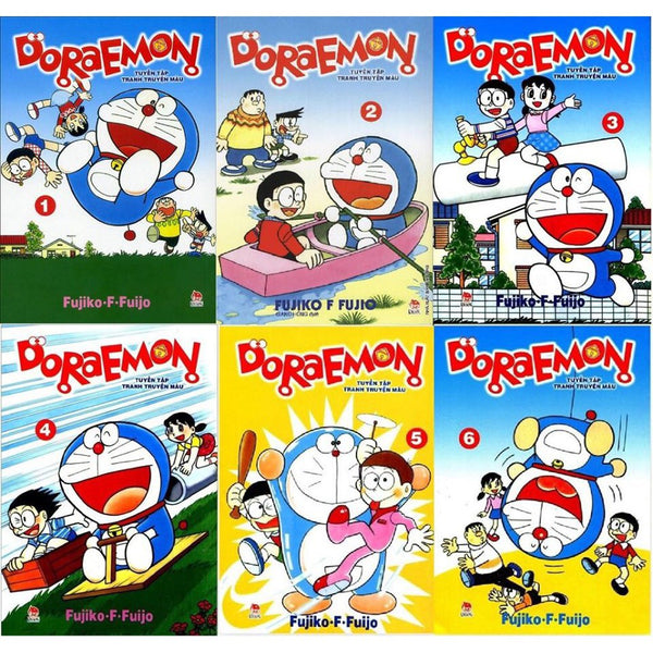 Truyện tranh Doraemon - Tuyển tập tranh truyện màu trọn bộ 6 tập