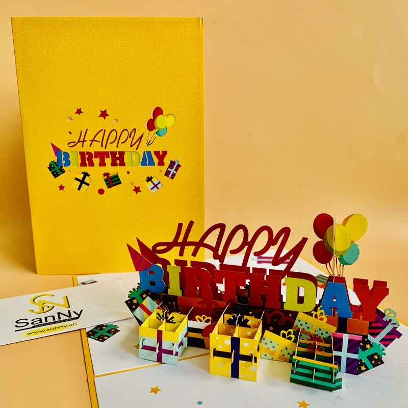 Thiệp sinh nhật 3D