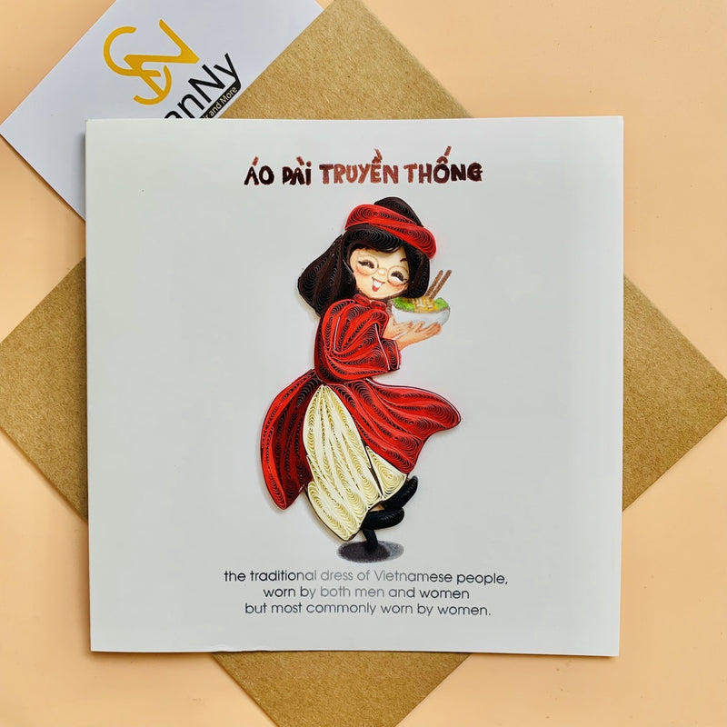 Thiệp Quilling Card giấy xoắn phong cảnh Việt Nam