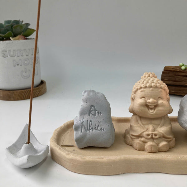 Bộ Trang Trí Thiền Tịnh Mini – An Nhiên Giữa Đời Thường