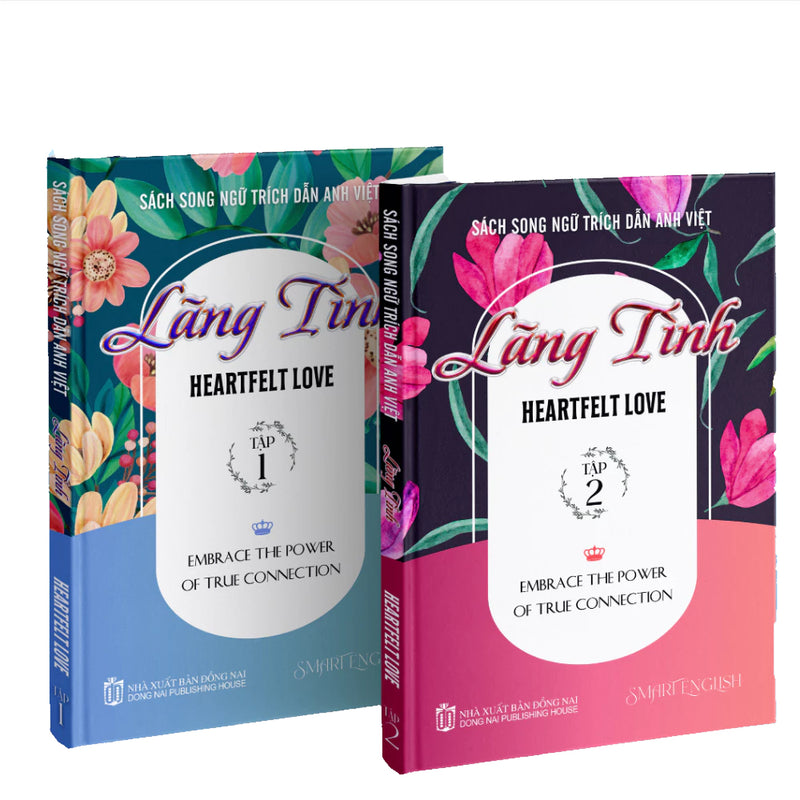 Combo 2 Sách Trích Dẫn Song Ngữ Anh - Việt: Heartfelt Love - Lãng Tình - Smart English
