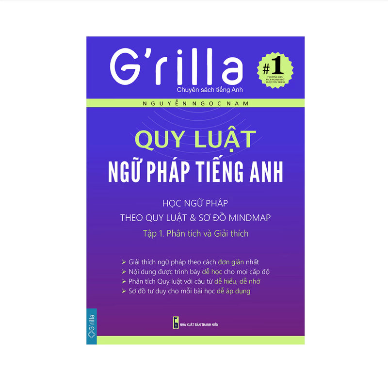 Sách Quy luật ngữ pháp tiếng Anh Grilla Tập 1. Phân tích & Giải thích