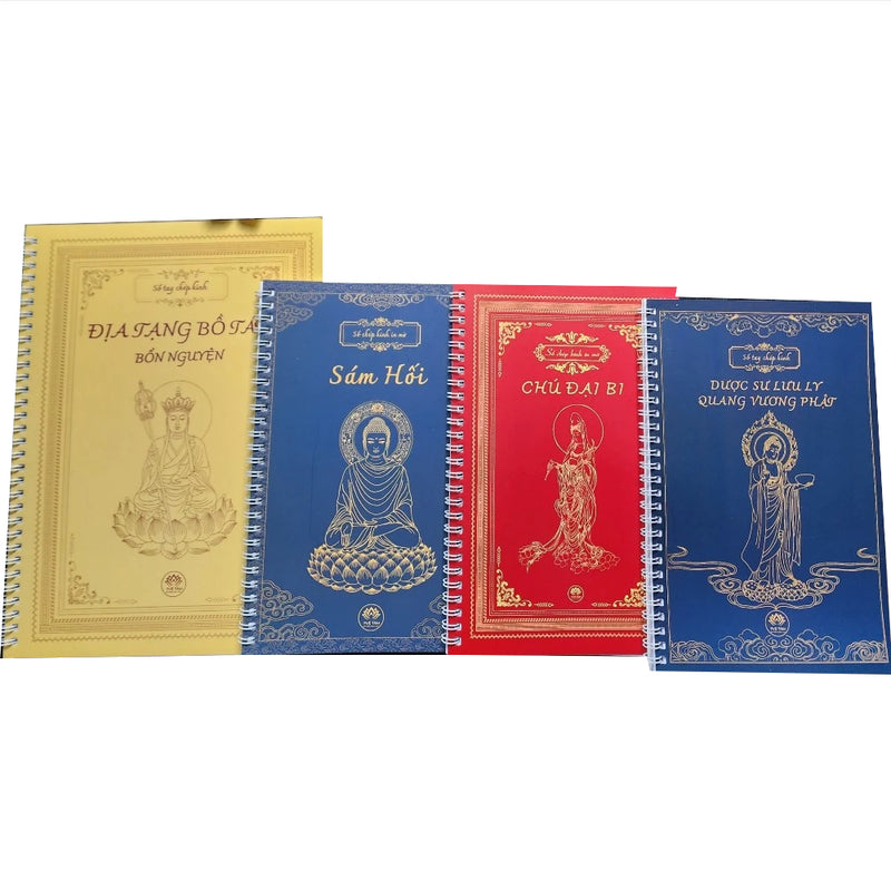 Combo 4 Cuốn Vở Chép Kinh Phật (Có tặng bút)