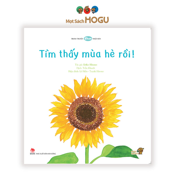 Sách cho bé 0 3 tuổi - Nhận biết Đồ vật, Màu sắc, Hình khối - Tìm thấy mùa hè rồi (Tranh truyện Ehon Nhật Bản)