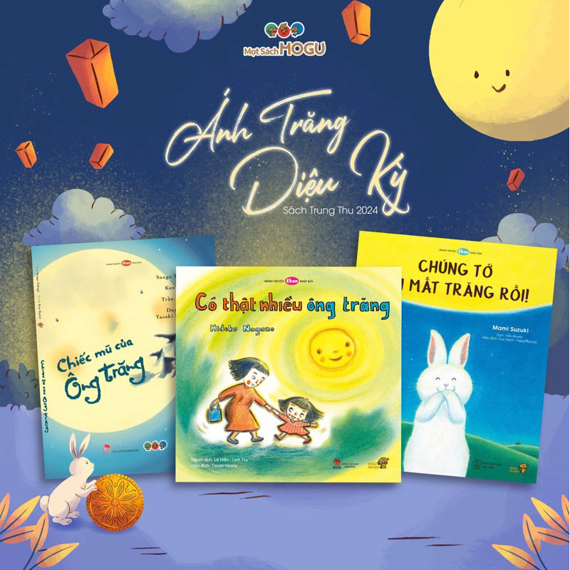 Sách cho bé từ 3 tuổi - Phát triển tư duy Bộ 3 cuốn Ông Trăng Diệu Kỳ (Tranh truyện Ehon Nhật bản)