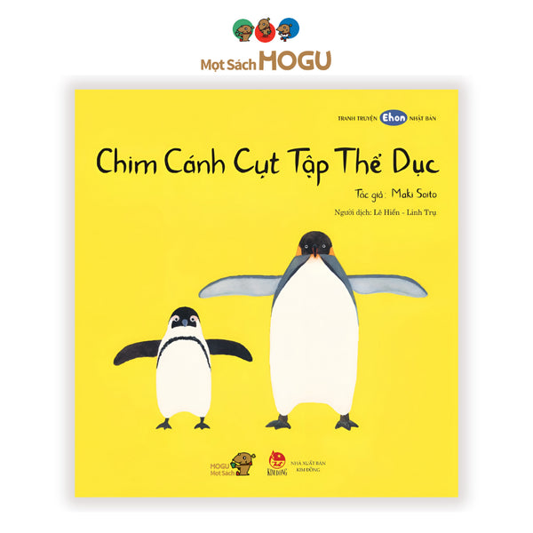 Sách tương tác cho bé 0 3 tuổi - Chim cánh cụt tập thể dục (Truyện tranh Ehon Nhật Bản)