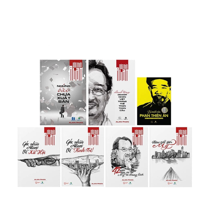 Bộ Sách Góc nhìn Alan - Khởi Sự Khởi Nghiệp Làm Giàu (Gồm 7 cuốn): Di sản + Doanh nhân Việt + Chưa xuất bản + PTA