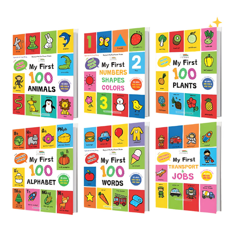 Combo My first - 600 Từ vựng đầu đời cho bé (6 Cuốn)