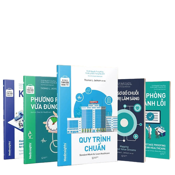 Bộ Công Cụ Tinh Gọn Trong Y Tế: Quy Trình Chuẩn + Kaizen + Lập Sơ Đồ Chuỗi Giá Trị Lâm Sàng + Phòng Tránh Lỗi + Phương Pháp Vừa Đúng Lúc
