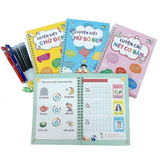 Sách - Compo 3 quyển Vở Luyện Viết Mực Tự Xóa Thông Minh Có Dập Rãnh - Luyện Viết Chữ Đẹp, Chữ Số Đẹp, Các Nét Cơ Bản
