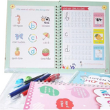 Sách - Compo 3 quyển Vở Luyện Viết Mực Tự Xóa Thông Minh Có Dập Rãnh - Luyện Viết Chữ Đẹp, Chữ Số Đẹp, Các Nét Cơ Bản