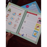 Sách - Compo 3 quyển Vở Luyện Viết Mực Tự Xóa Thông Minh Có Dập Rãnh - Luyện Viết Chữ Đẹp, Chữ Số Đẹp, Các Nét Cơ Bản
