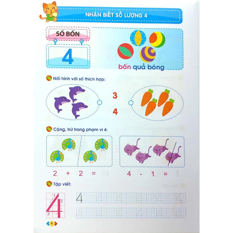Mai Em Vào Lớp 1 - Vở Bé Làm Quen Với Toán Dành Cho Trẻ 5 - 6 Tuổi