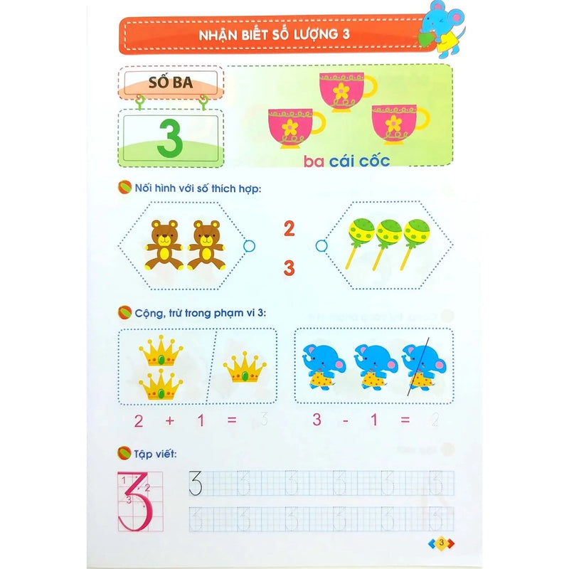Mai Em Vào Lớp 1 - Vở Bé Làm Quen Với Toán Dành Cho Trẻ 5 - 6 Tuổi