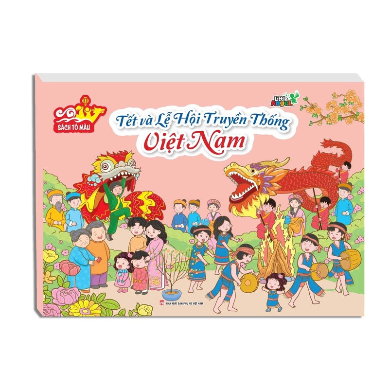 Sách Tô Màu - Tết và Lễ Hội Truyền Thống Việt Nam - MT