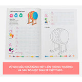Sách - Bộ 10 quyển luyện viết tập tô chữ cho bé mẫu giáo mầm non Tặng 2 bút chì+ gọt+ Tẩy