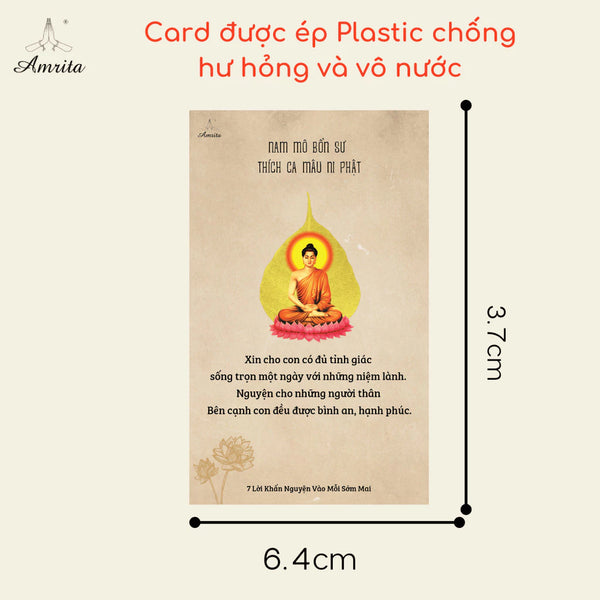 Thẻ Card 7 lời nguyện hằng ngày - 7 Lời Nguyện Vào Mỗi Sớm Mai - Giúp Tâm Bình An