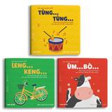 Combo 3 cuốn sách Ehon âm thanh dành cho trẻ từ 0-6 tuổi
