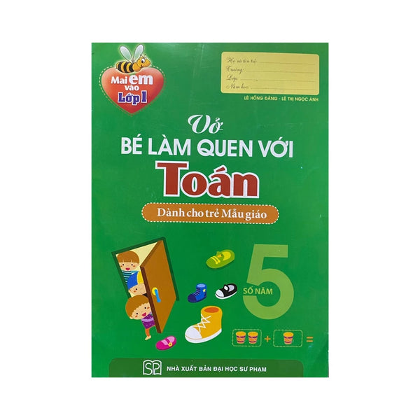 Vở bé làm quen với toán dành cho trẻ mẫu giáo