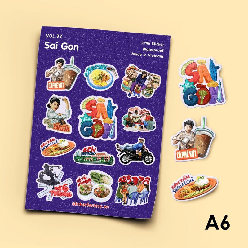 Sticker hình ảnh lưu niệm Việt Nam