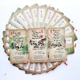 Bộ Thẻ Thư Pháp 123 Lời Kinh Pháp Cú ( Tặng Kèm Kinh Pháp Cú Bìa Cứng Bỏ Túi )