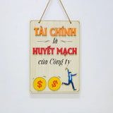 Bảng gỗ khẩu hiệu động lực slogan treo tường decor trang trí cửa hiệu văn phòng công ty, phòng làm việc