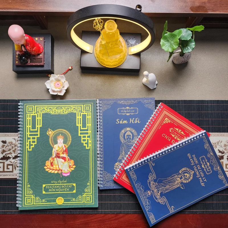 Combo 4 Cuốn Vở Chép Kinh Phật (Có tặng bút)