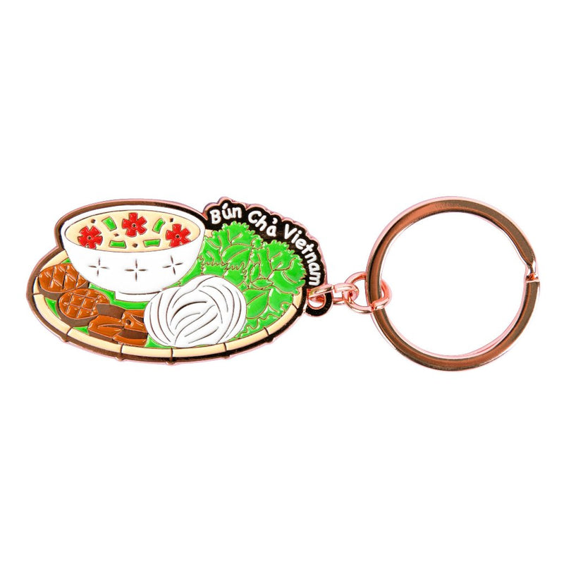 Móc khóa kim loại Món ăn Việt
