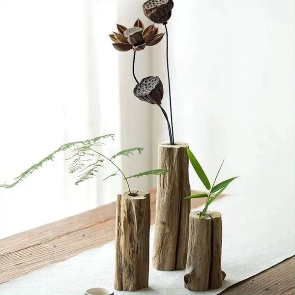 Bình cắm hoa bằng gỗ tự nhiên