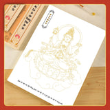 Album họa vẽ 84 vị Phật trong Chú Đại Bi nét mờ