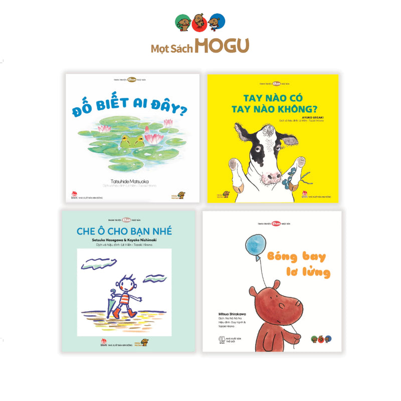 Sách cho bé 0 3 tuổi - Bộ 4 cuốn Thế giới động vật quanh bé (Tranh truyện Ehon Nhật Bản)