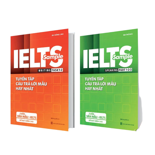 Combo IELTS SAMPLE Writing 1,2 & Speaking 1,2,3 - Tuyển tập câu trả lời mẫu hay nhất