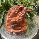 Tượng Con Cóc Ngậm Vàng Gỗ Hương