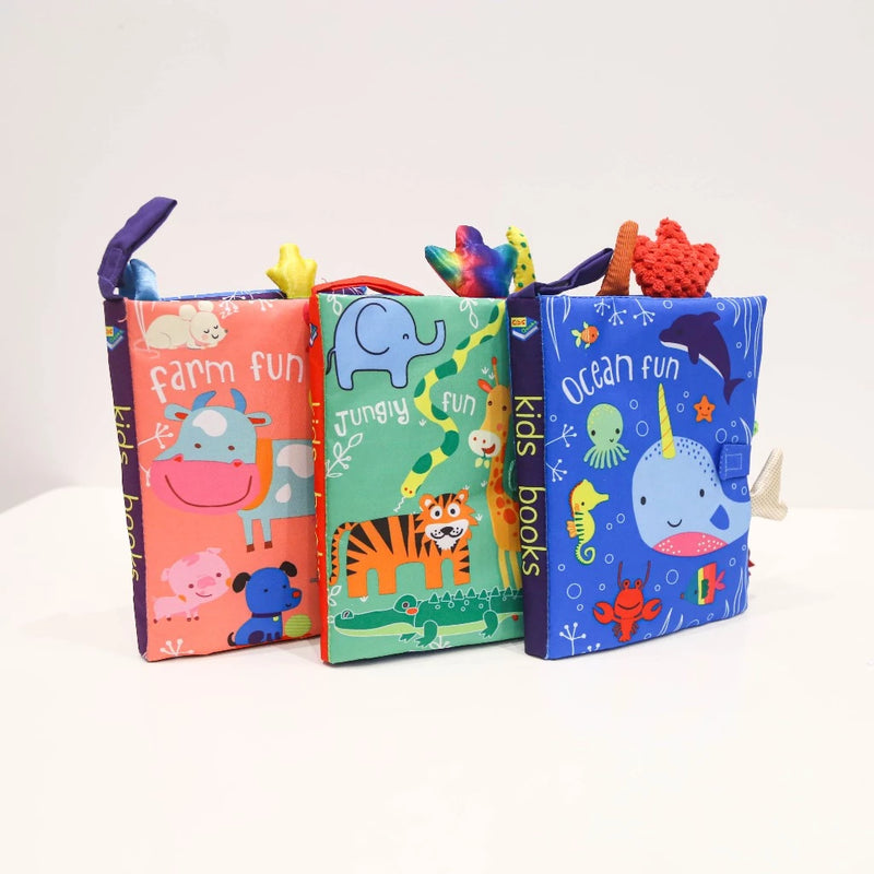 Đồ Chơi Sách Vải 3D Theo Chủ Đề TOYKINGDOM - Dành Sự Phát Triên Cho Bé Trên 3th