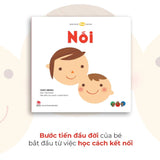 Truyện Ehon bé 1-2-3 tuổi - Combo 4 cuốn Này Câụ ơi, Vừa in, Nối, Chạm tay nhau