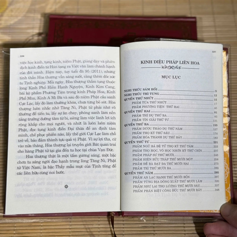 Kinh Diệu Pháp Liên Hoa, Bản Mini, Bìa Cứng