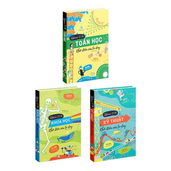 Bộ 3 cuốn Khởi Điểm Tư Duy Toán Khoa học Kỹ thuật Sách phát triển tư duy cho bé