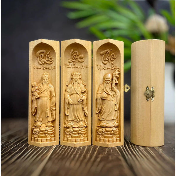 Bộ Tượng Tam Đa Phúc - Lộc - Thọ 20cm