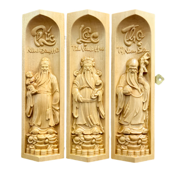 Bộ Tượng Tam Đa Phúc - Lộc - Thọ 20cm